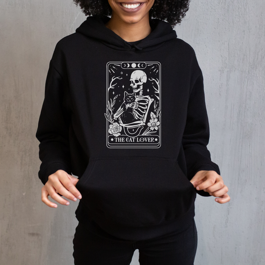 The Cat Lover Skeleton Tarot Sweatshirt