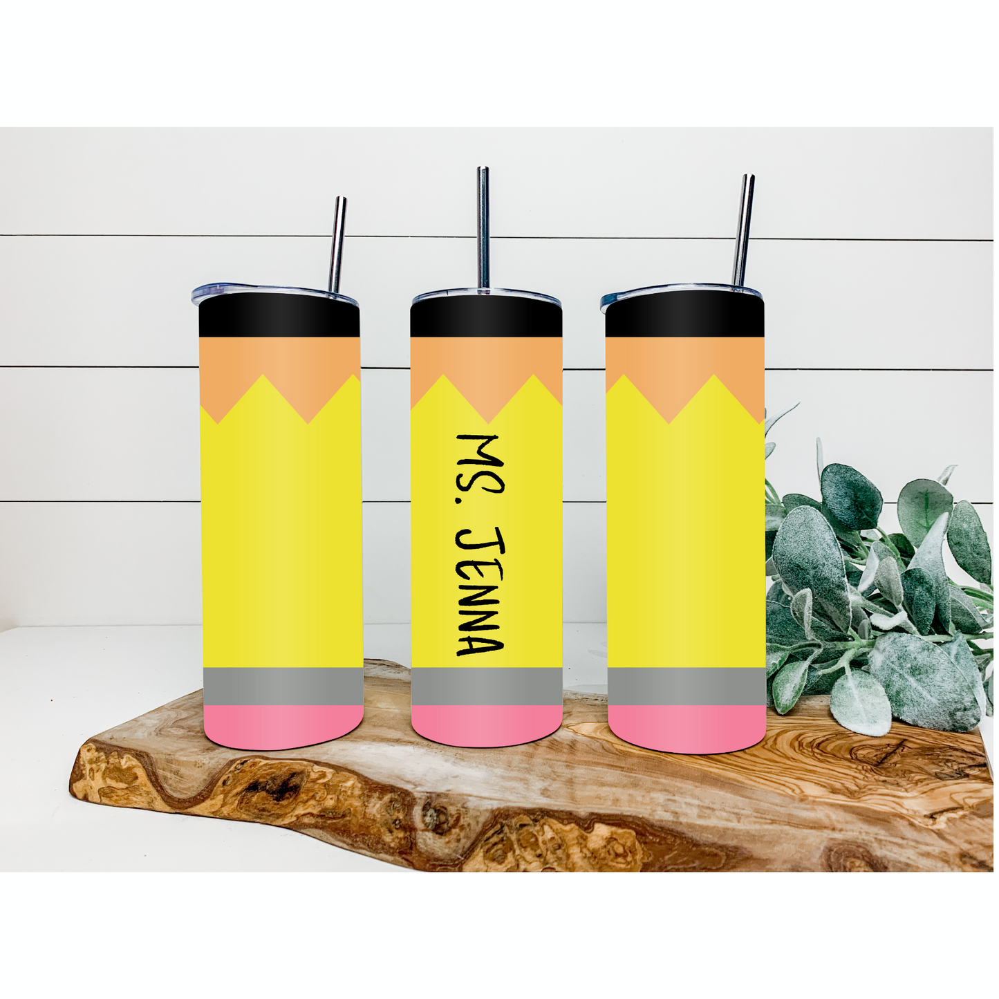 Personalized Pencil 20 oz Tumbler