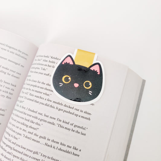 Black Cat Magnetic Bookmark