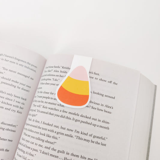 Candy Corn Magnetic Bookmark