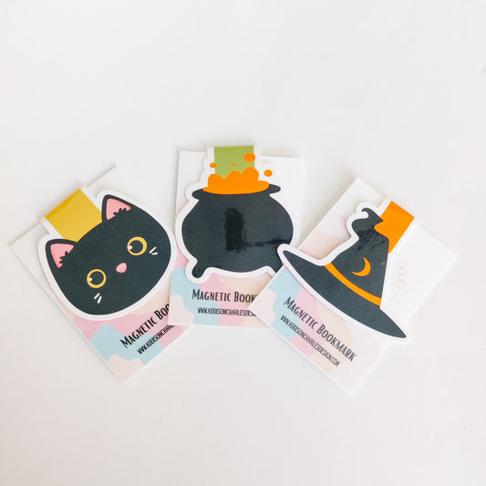 Trio Witch's  Magnetic Bookmark Set