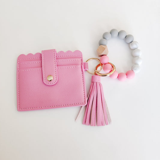 Pink Wallet Wristlet