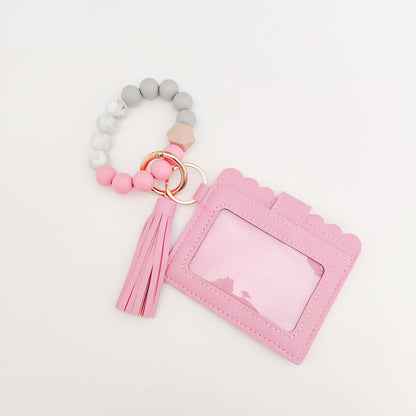 Pink Wallet Wristlet