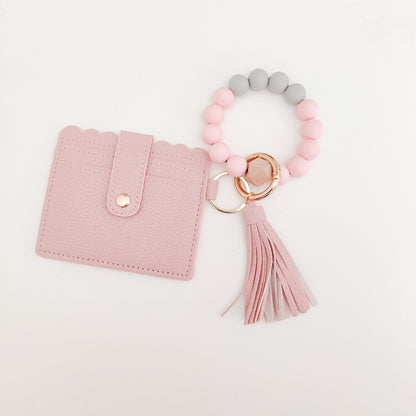 Blush Pink Wallet Wristlet