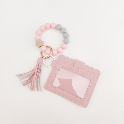 Blush Pink Wallet Wristlet
