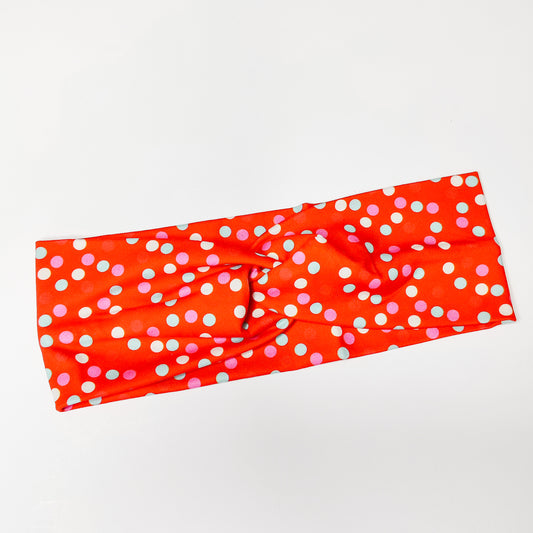Merry Dots Faux Knot Headband