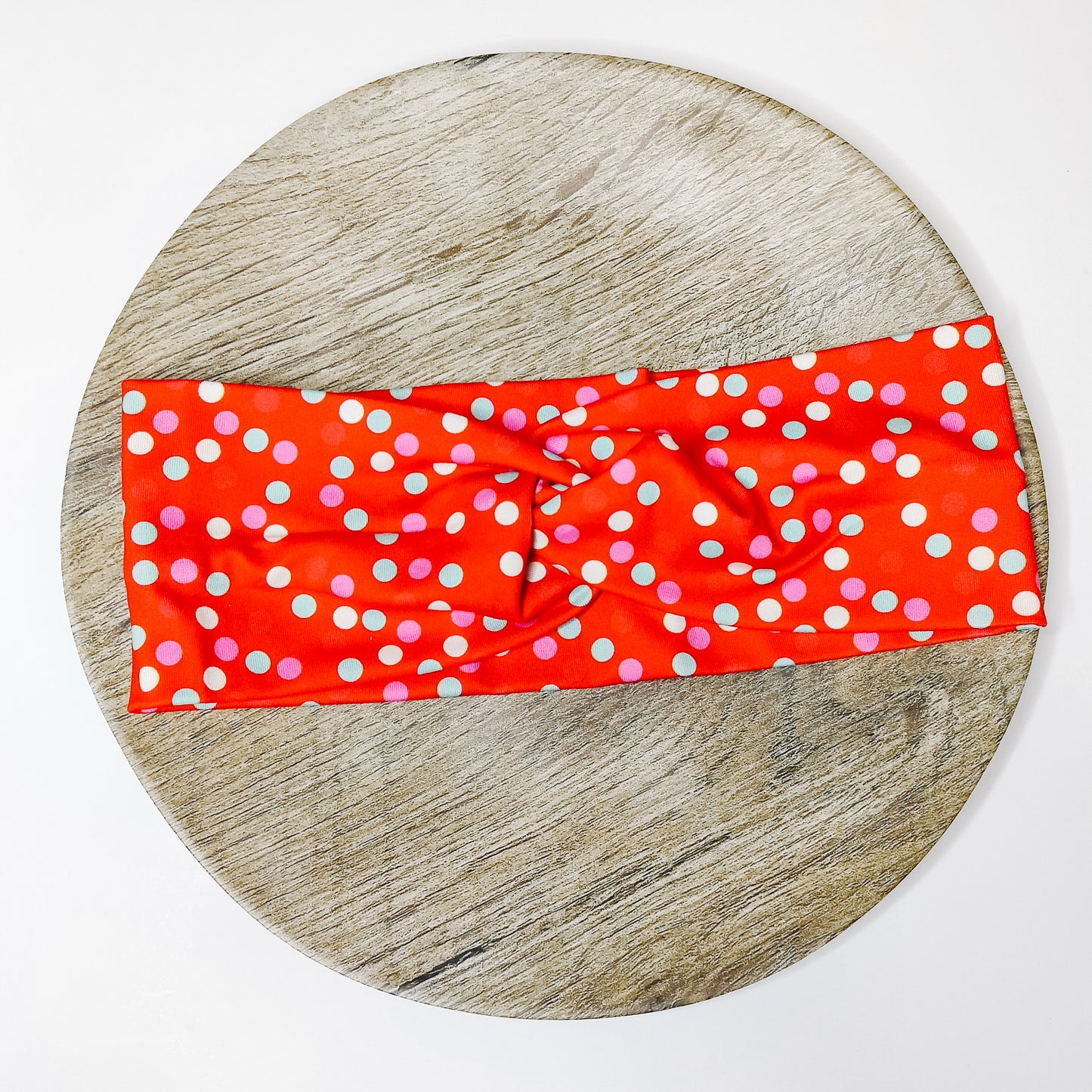 Merry Dots Faux Knot Headband