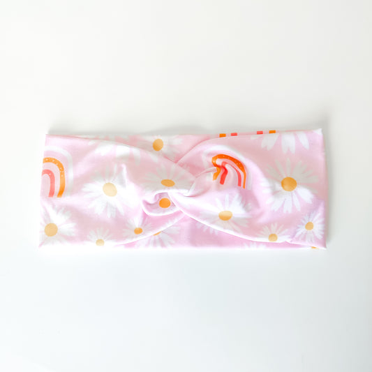 Daisies and Rainbows Headband