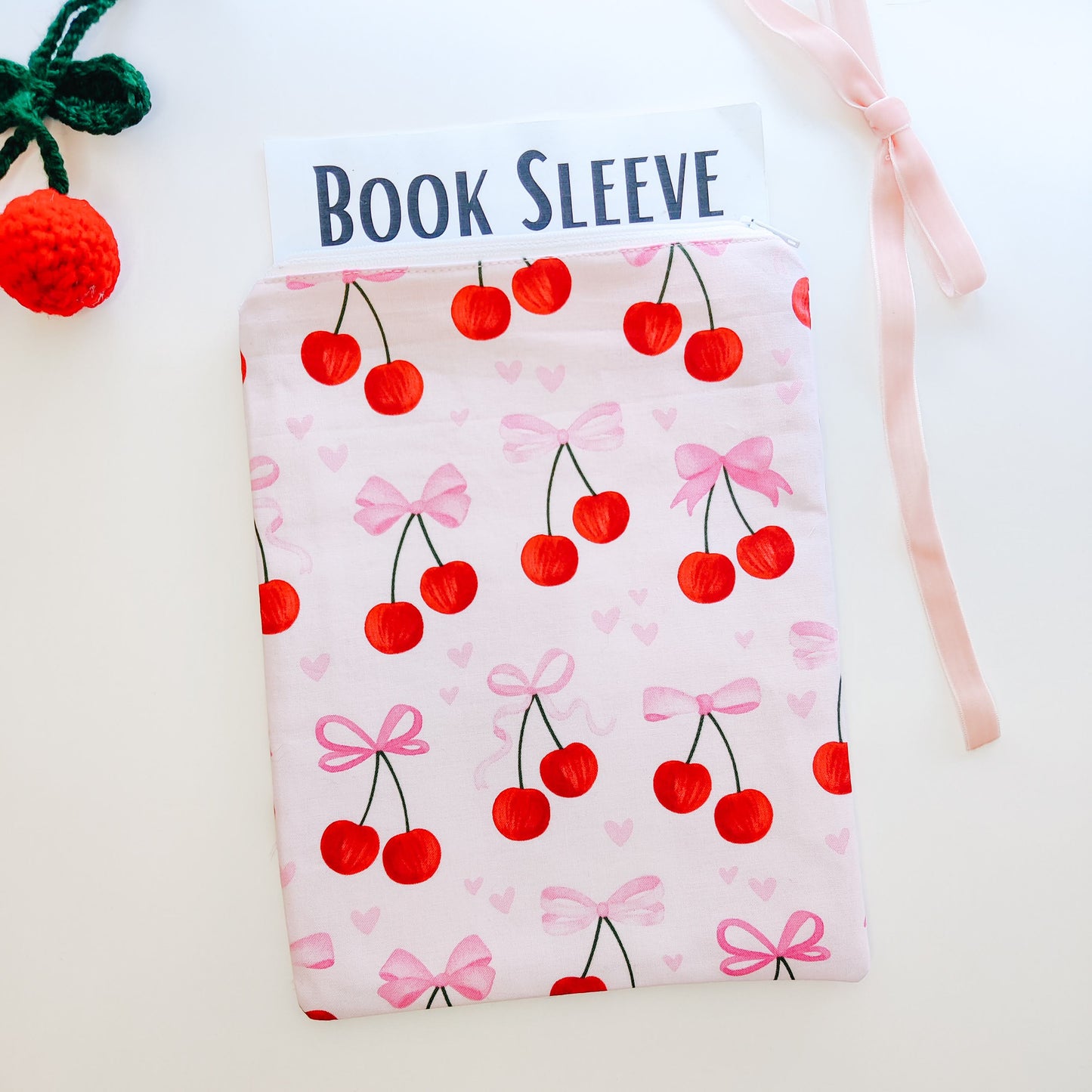 Cherries and Bows Book/eReader Sleeve