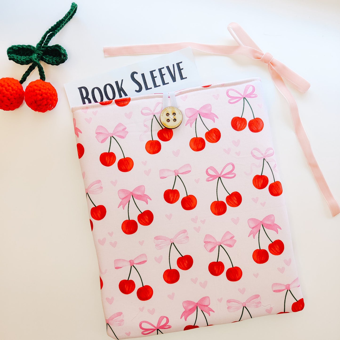 Cherries and Bows Book/eReader Sleeve