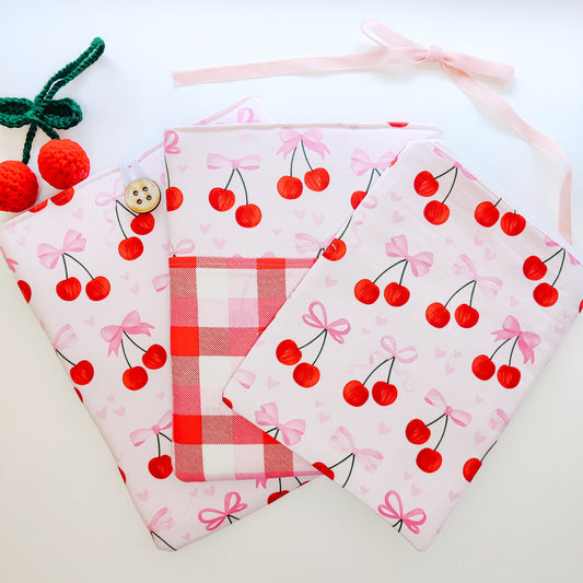 Cherries and Bows Book/eReader Sleeve