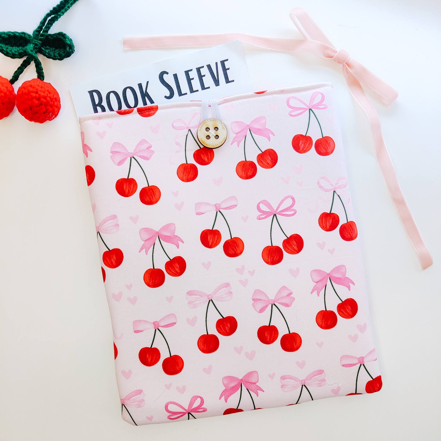 Cherries and Bows Book/eReader Sleeve