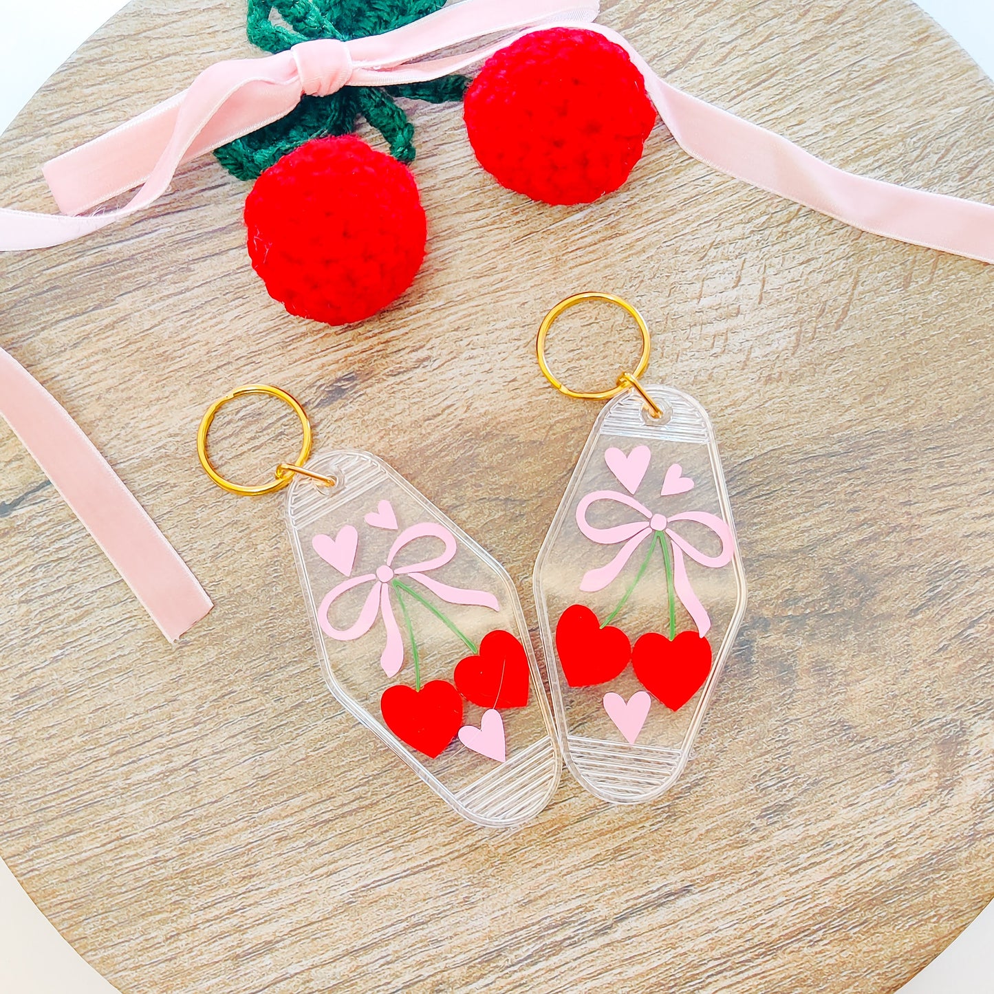 Cherries Motel Keychain