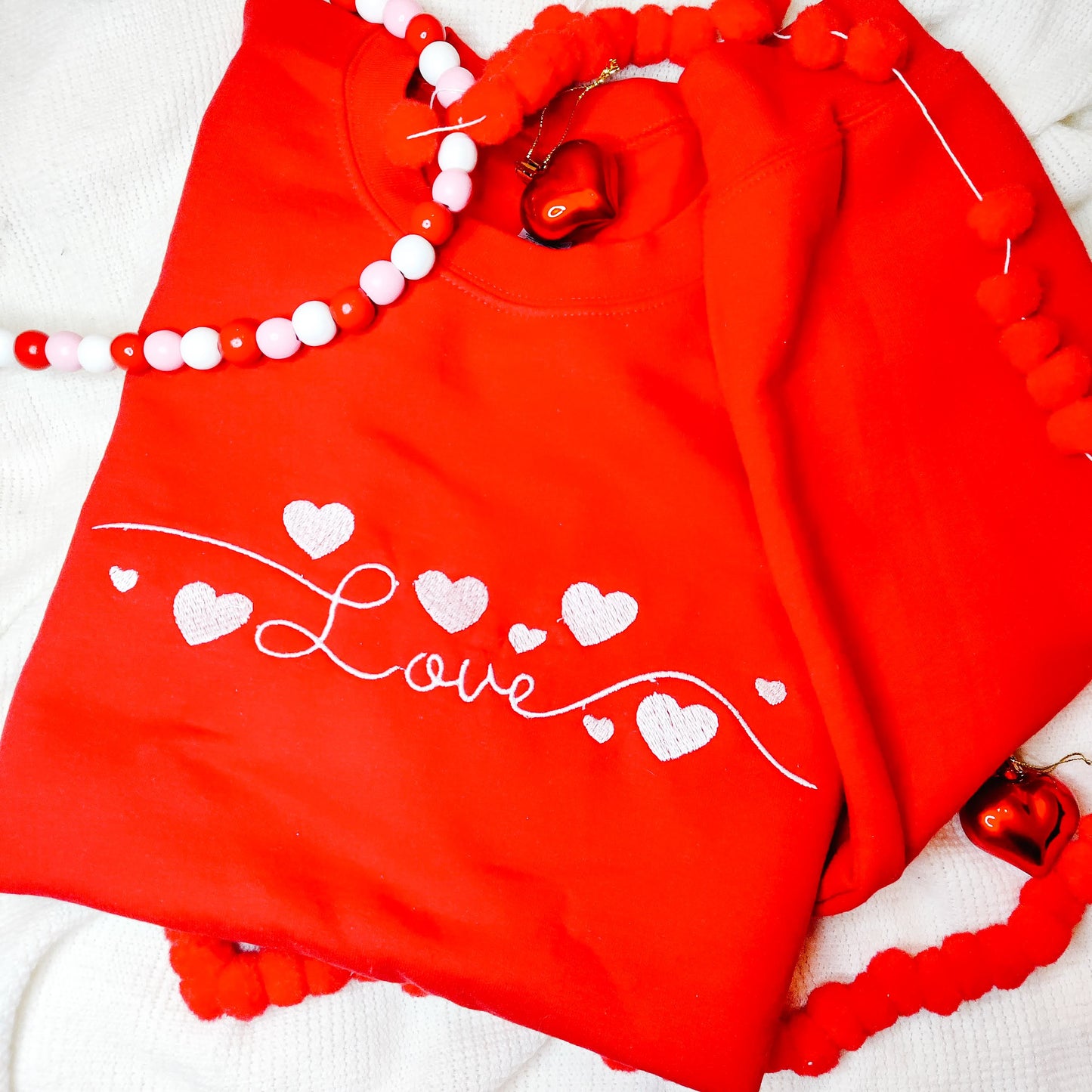 Love Embroidered Sweatshirt