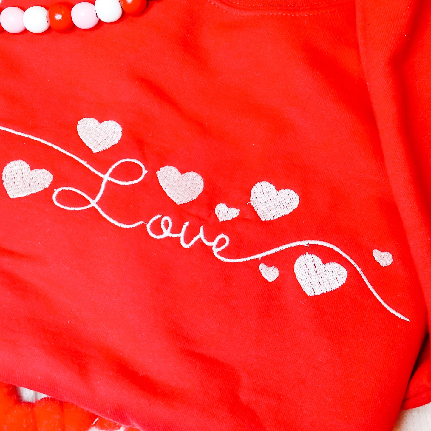 Love Embroidered Sweatshirt