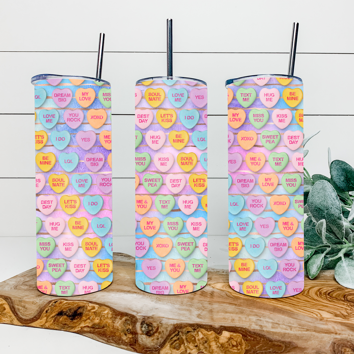 Message Hearts 20 oz Tumbler