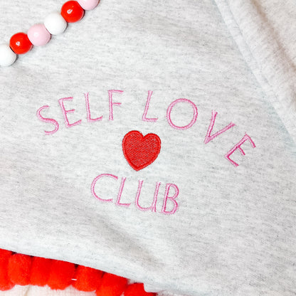 Self Love Club Embroidered Sweatshirt