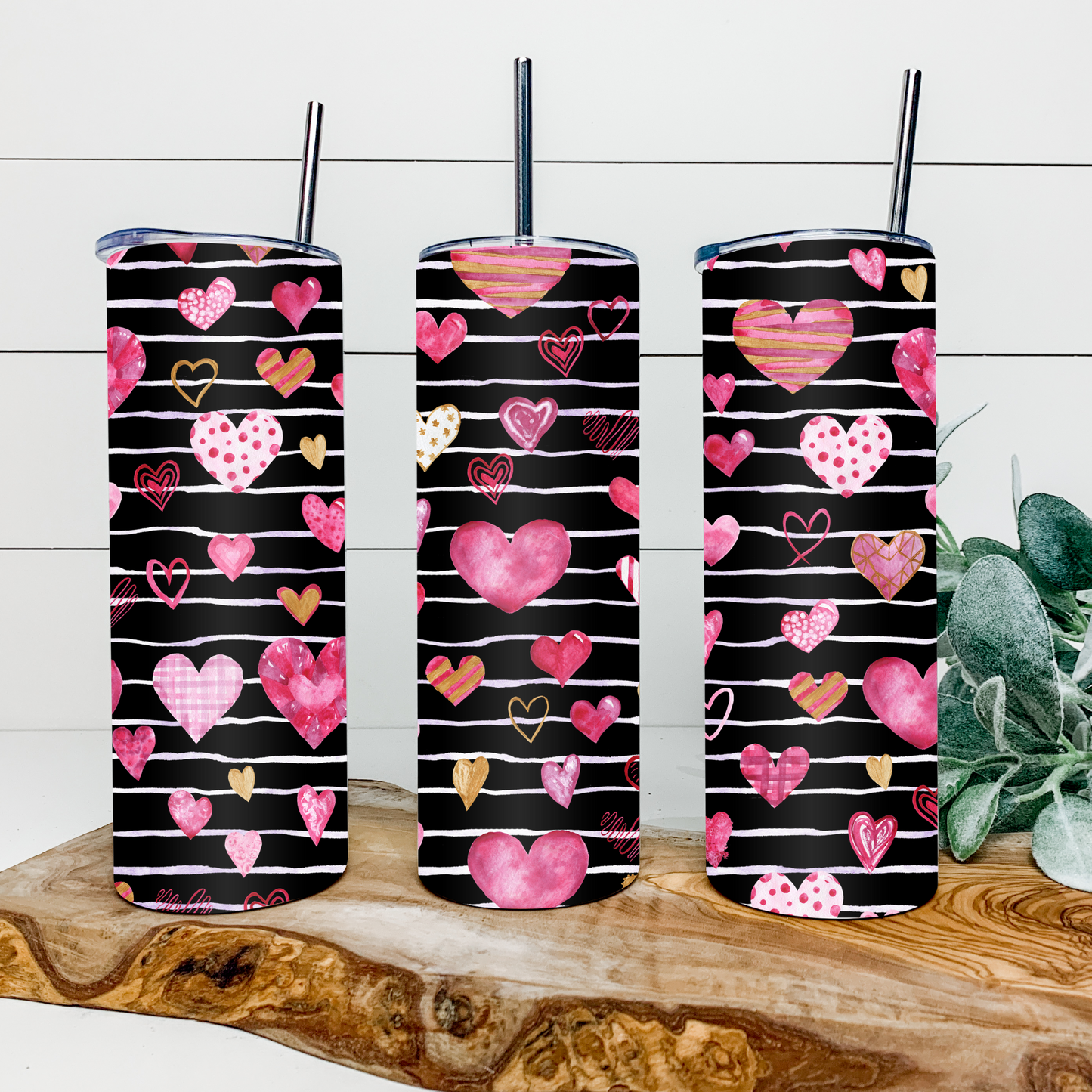 Hearts and Stripes 20 oz Tumbler