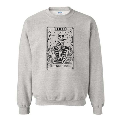 The Overthinker Skeleton Tarot Sweatshirt