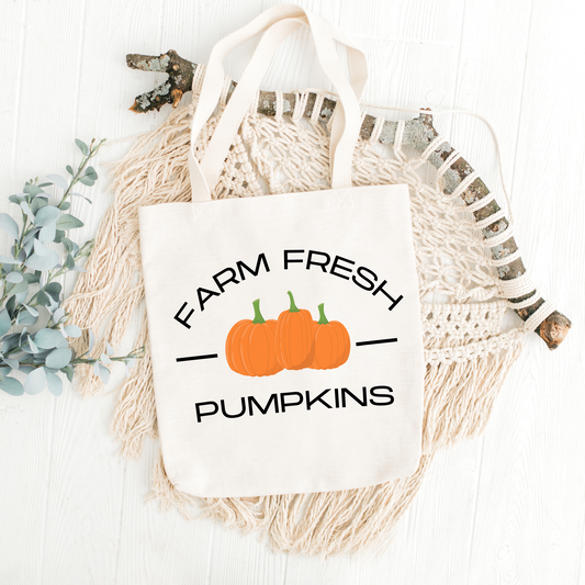 Farm Fresh Pumpkins Tote Bag
