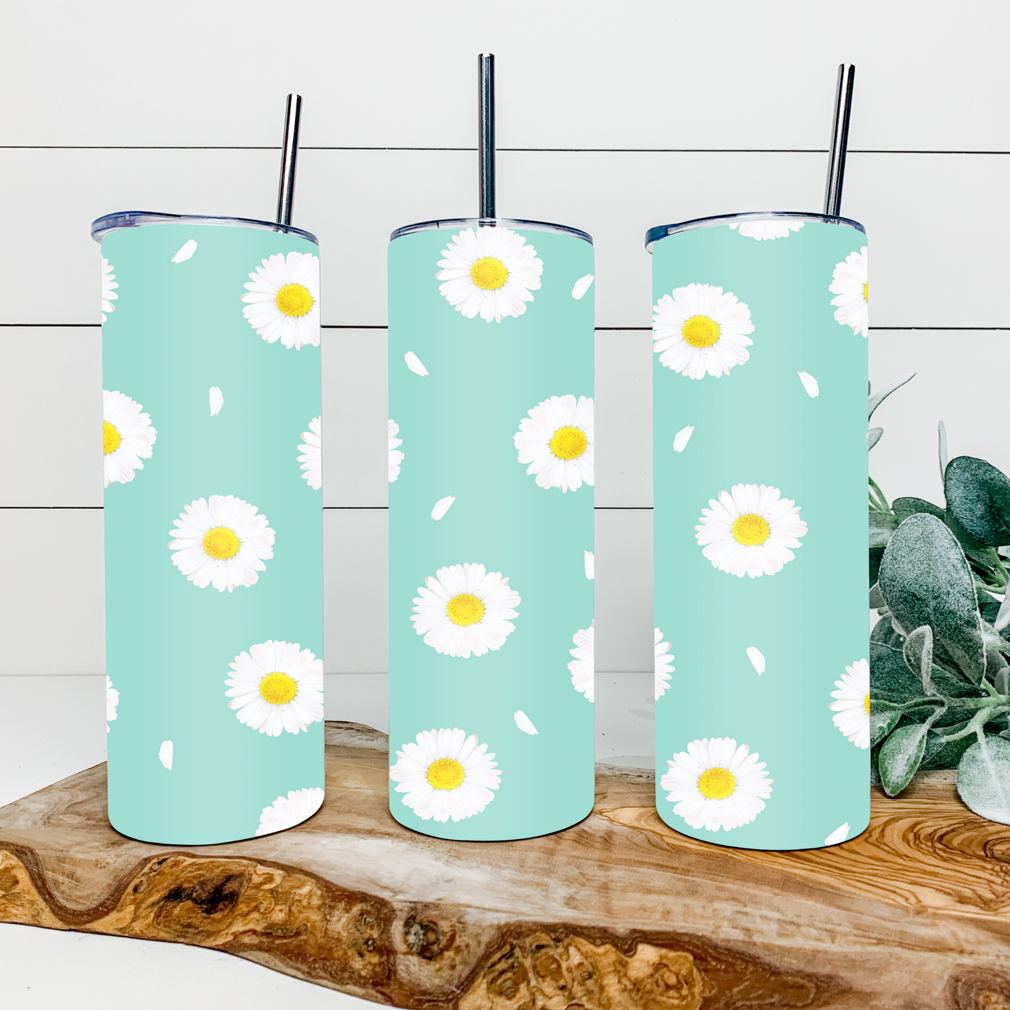 Blue Daisy Cup 20 oz Tumbler