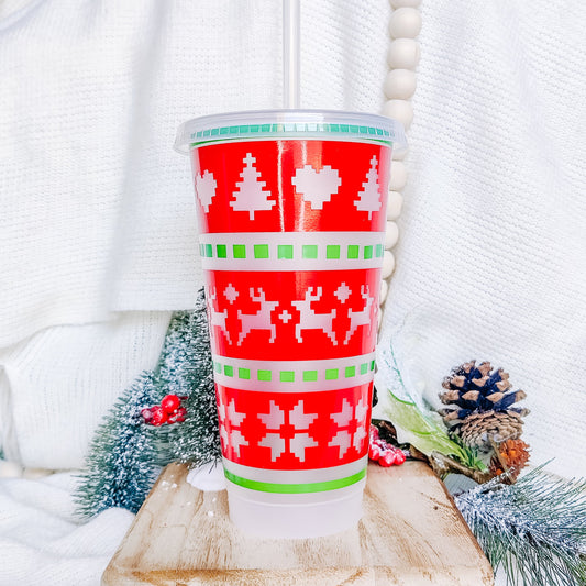 Christmas Sweater Cold Cup