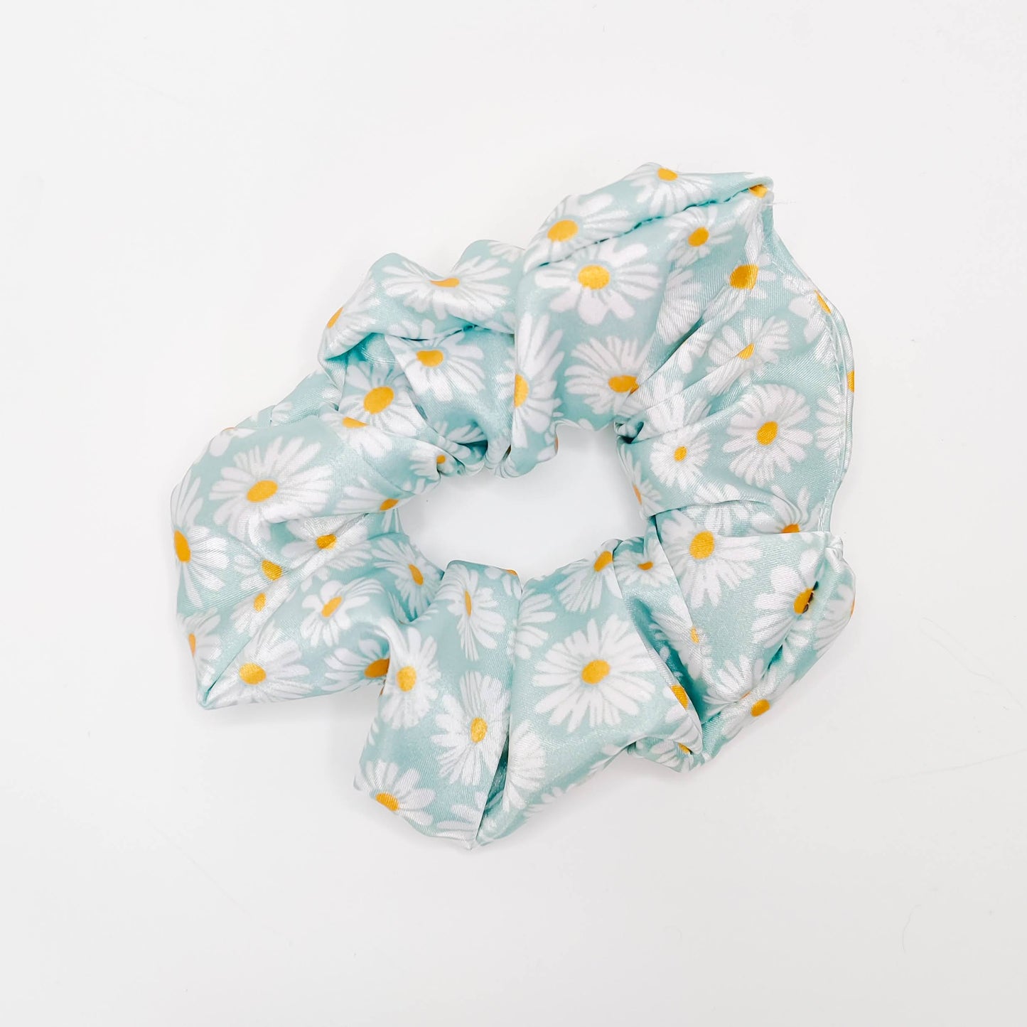 Blue Daisy Scrunchie