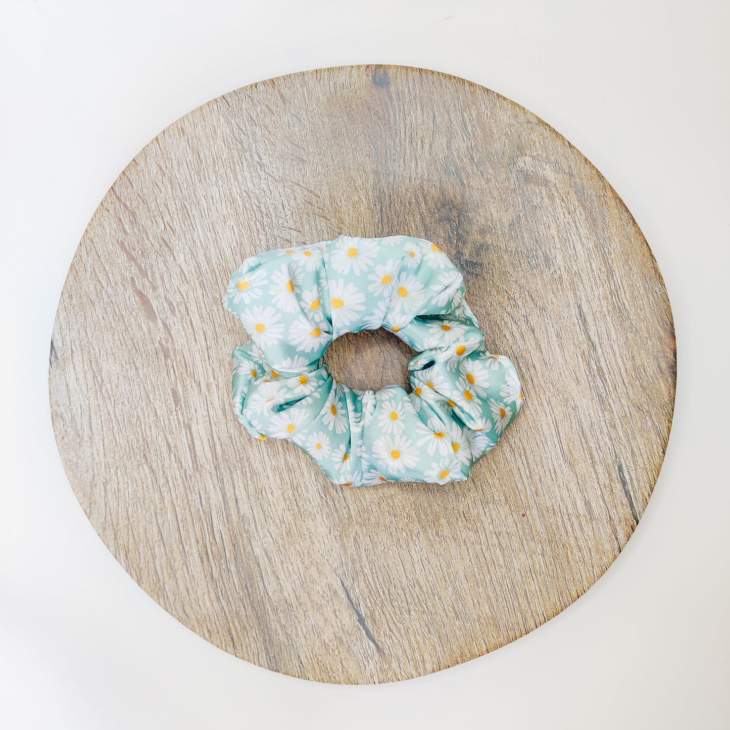 Blue Daisy Scrunchie