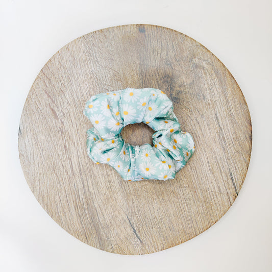 Blue Daisy Scrunchie