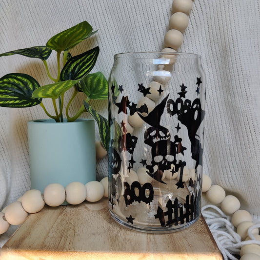 Halloween Things Glass Cup