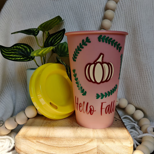 Hello Fall Hot Color Changing Cup