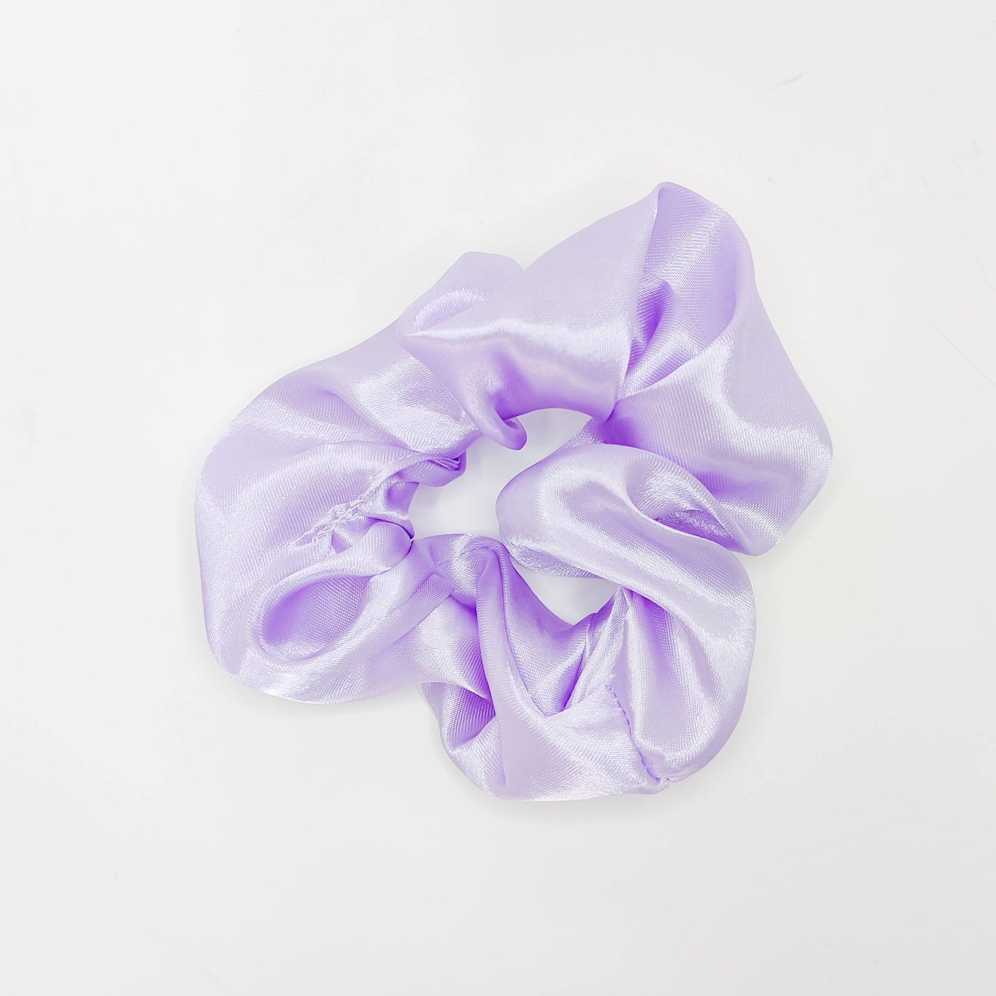 Lavender Satin Scrunchie