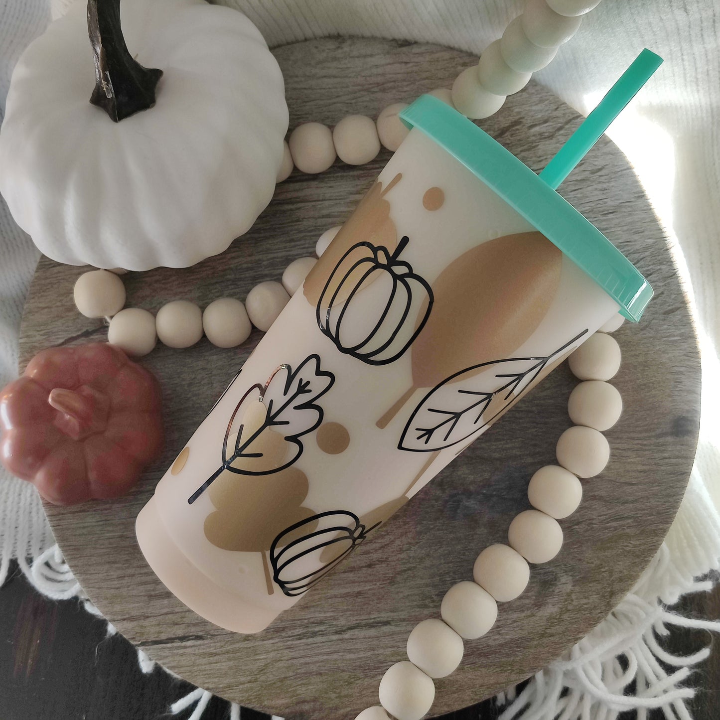 Leaves and Silhouettes Color Changing Cup