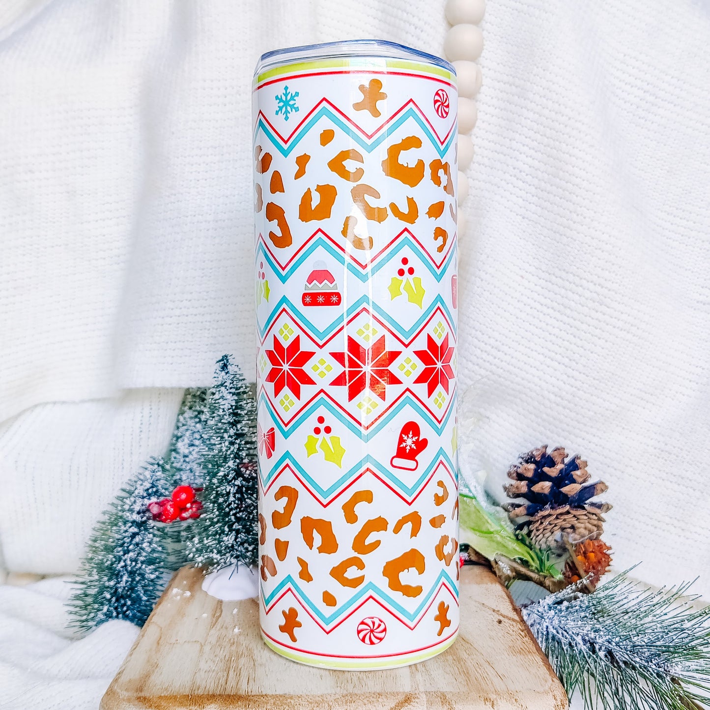 Nordic Leopard Spots 20 oz Tumbler