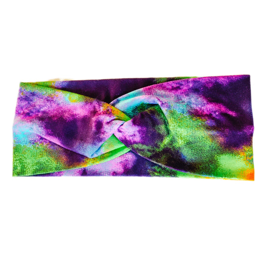 Neon Tie Dye Headband