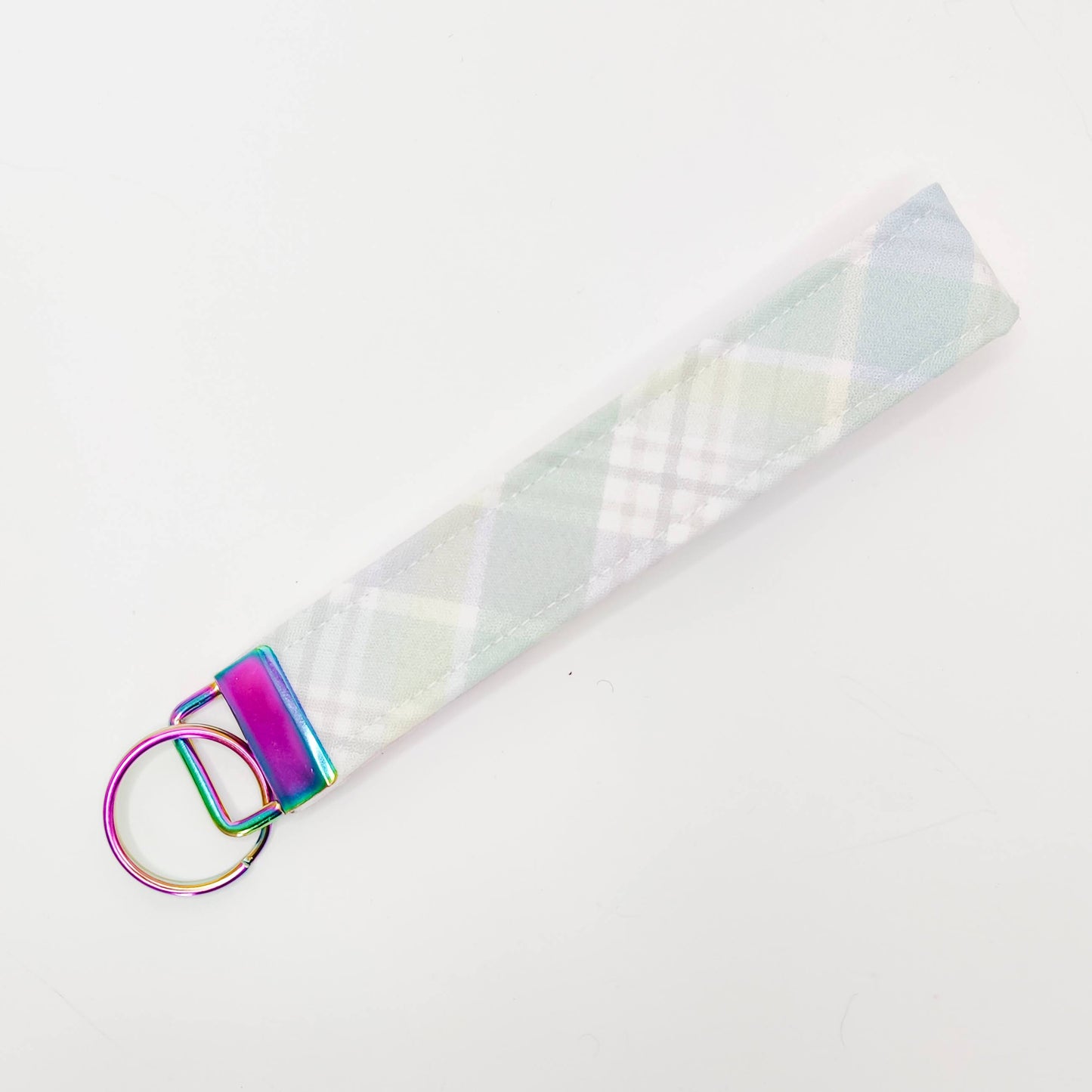 Pastels Plaid Keychain Wristlet
