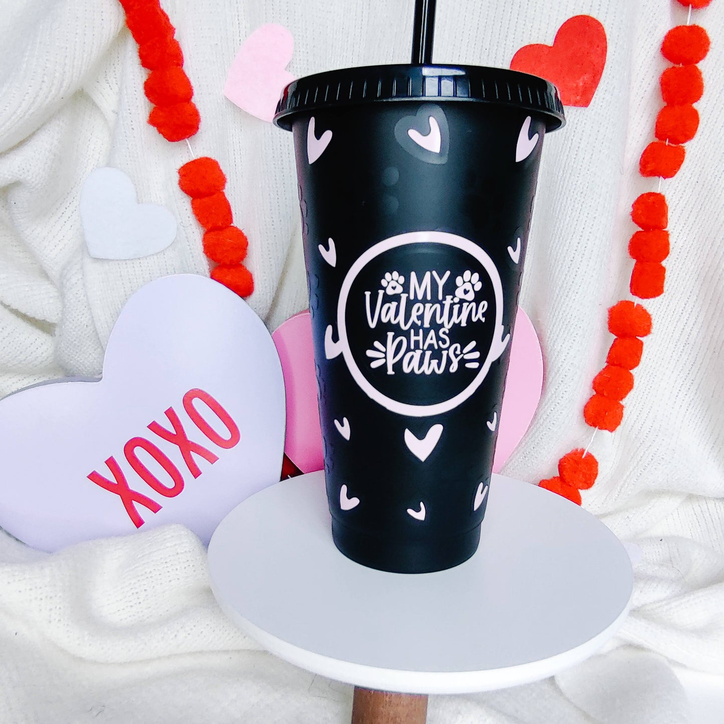 My Valentine Has Paws Cold Cup