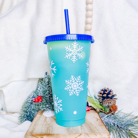 Snowflakes Color Changing Cup