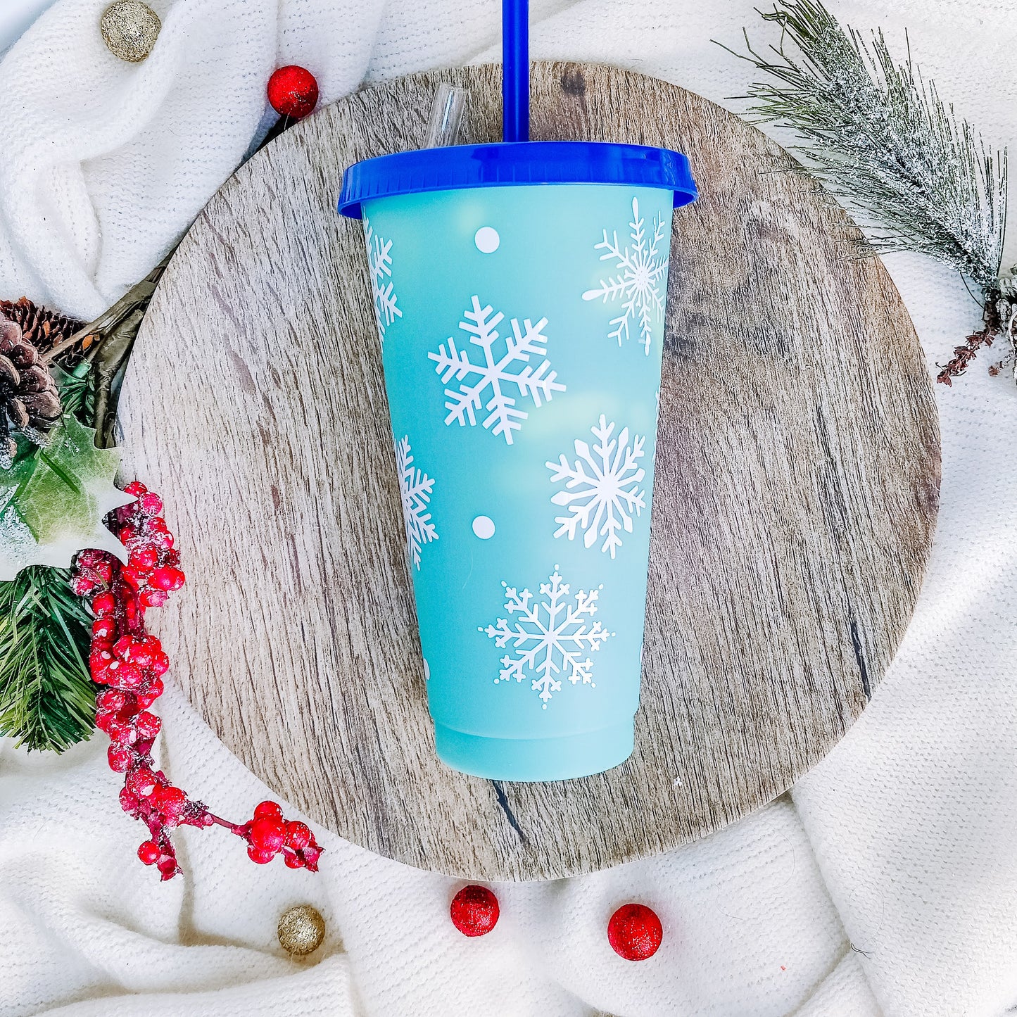 Snowflakes Color Changing Cup