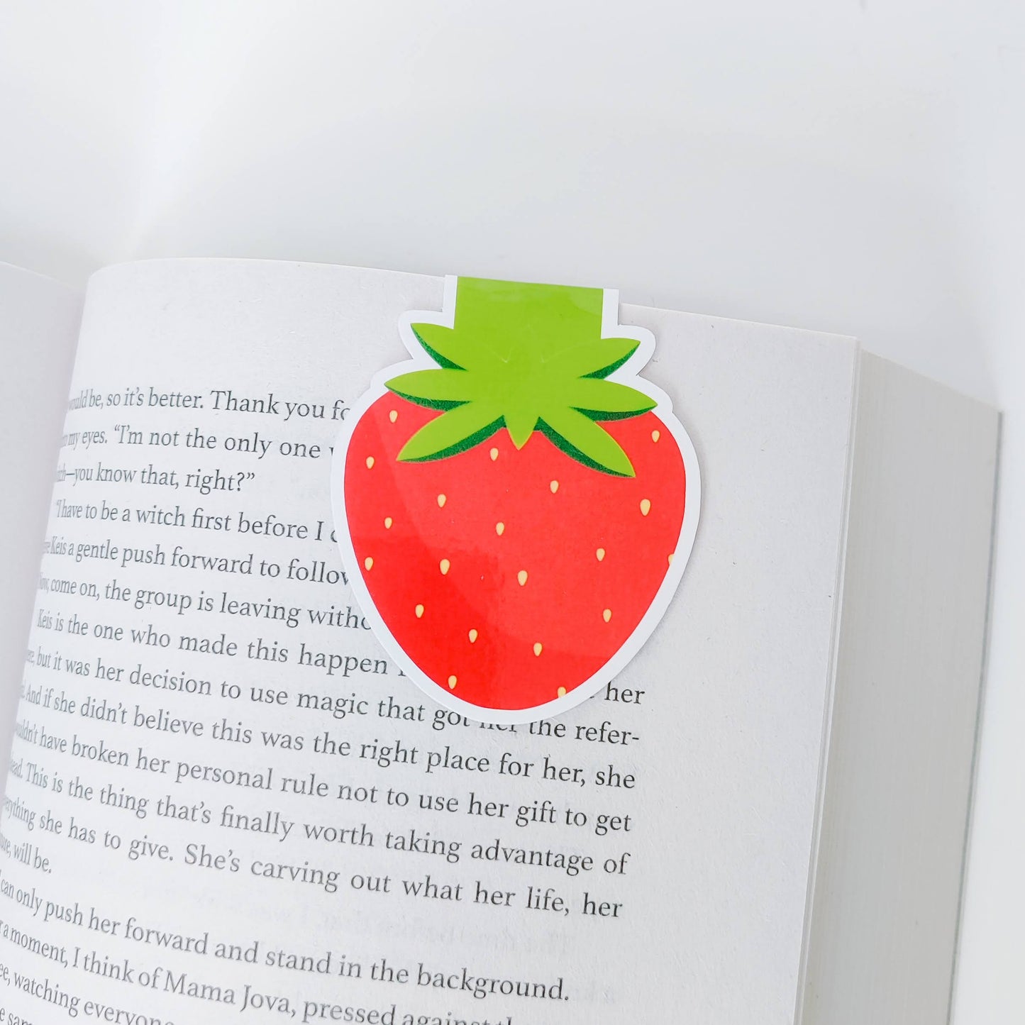 Strawberry Magnetic Bookmark