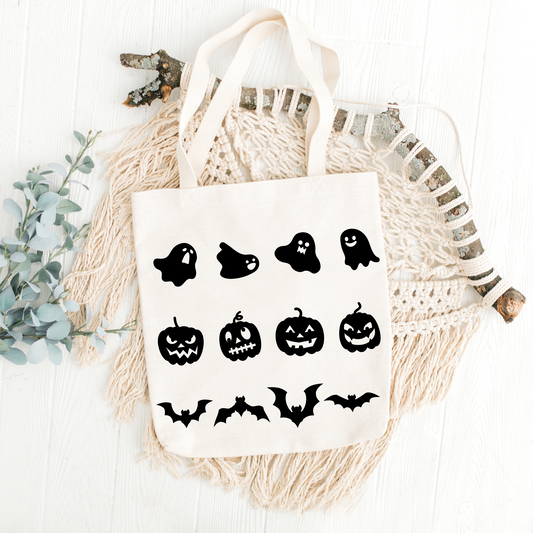 Triple Halloween Tote Bag