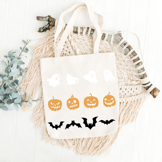 Triple Halloween Tote Bag