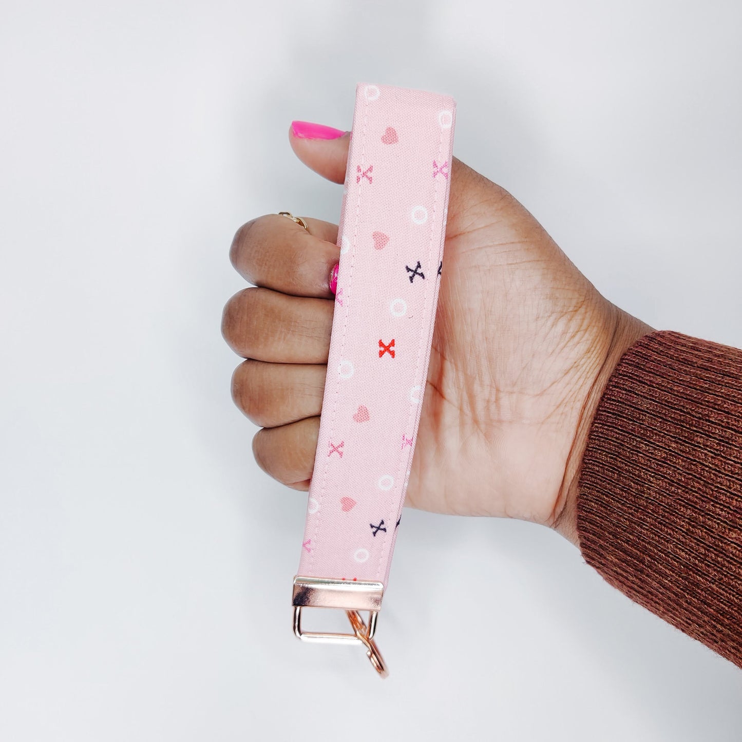 XOXO Pink Keychain Wristlet