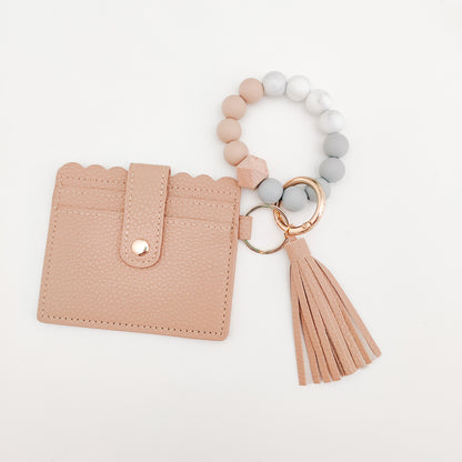 Tan Wallet Wristlet