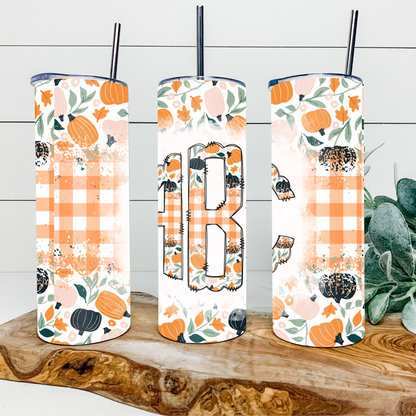 Fall Monogram 20 oz Tumbler