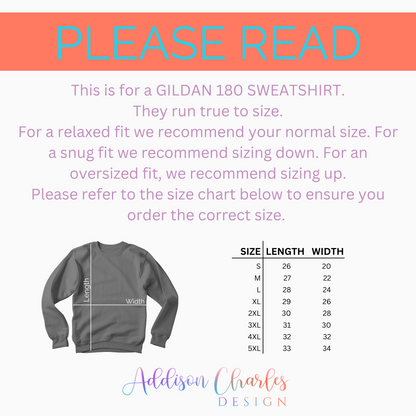 Conversation Hearts Embroidered Sweatshirt