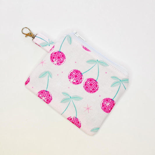 Disco Cherries Zipper Pouch