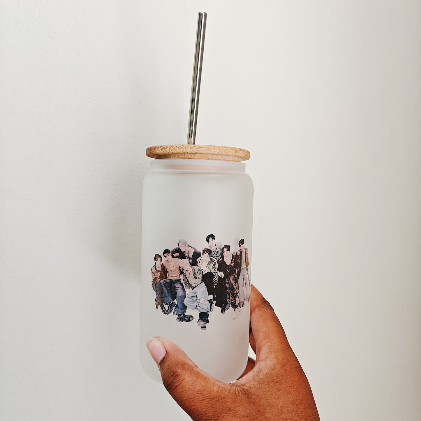 Bad Ateez Can Glass Cup