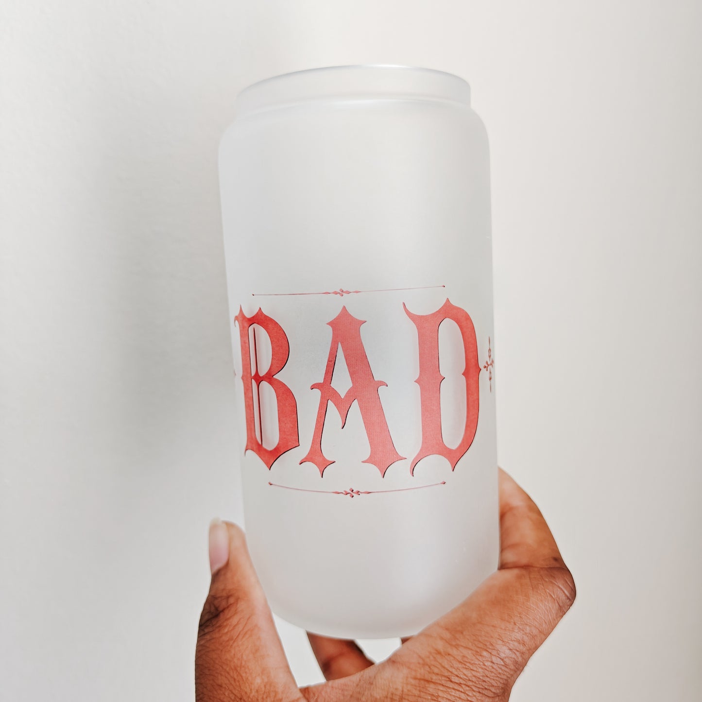 Bad Ateez Can Glass Cup