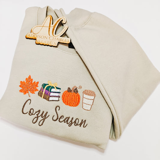 Cozy Season Embroidered Sweatshirt